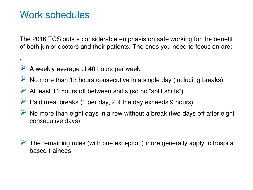 work schedules 3