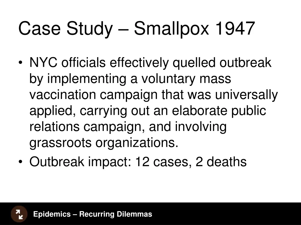 case study smallpox 1947