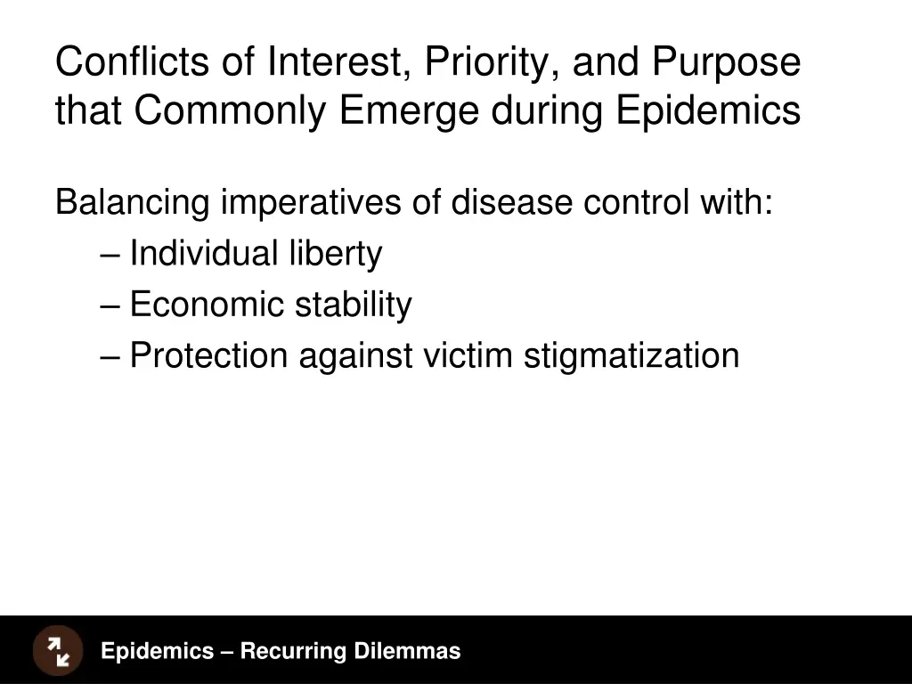 conflicts of interest priority and purpose that