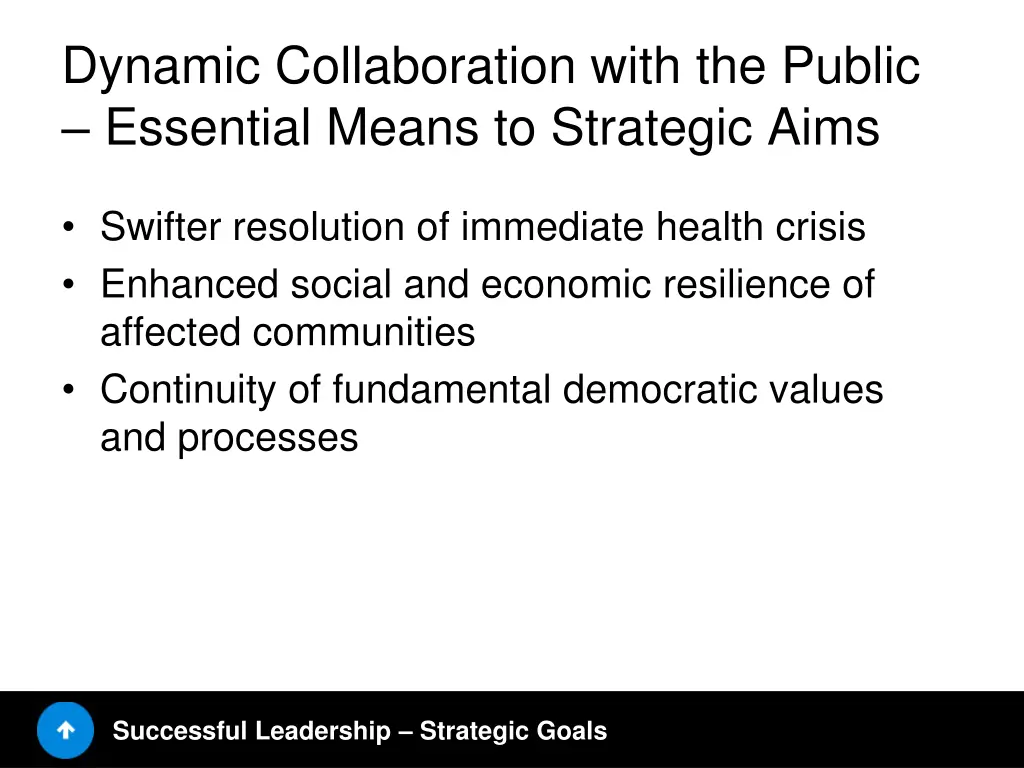 dynamic collaboration with the public essential