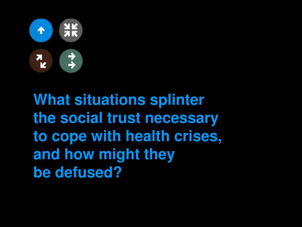 what situations splinter the social trust