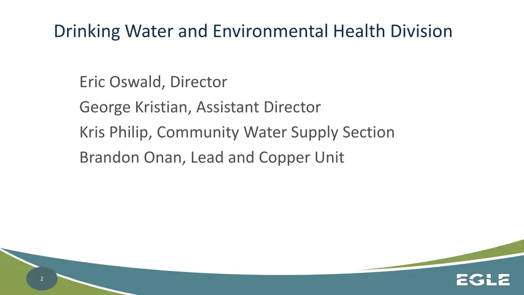 drinking water and environmental health division