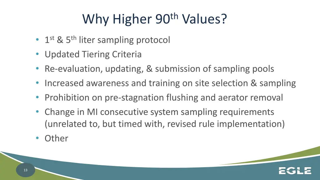 why higher 90 th values