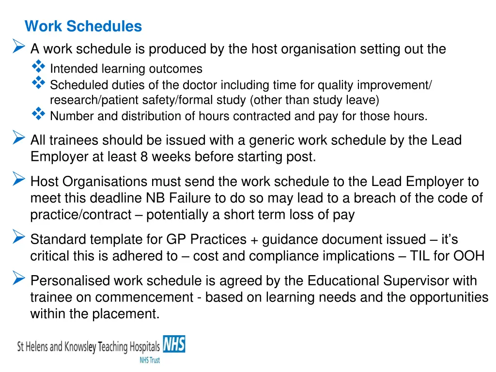 work schedules a work schedule is produced