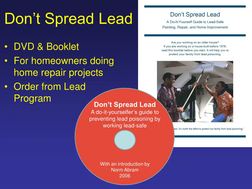 don t spread lead