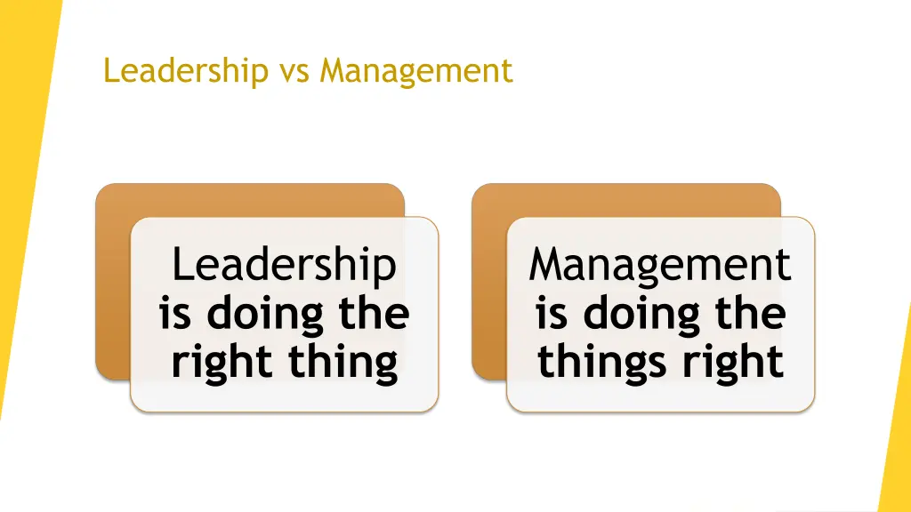 leadership vs management