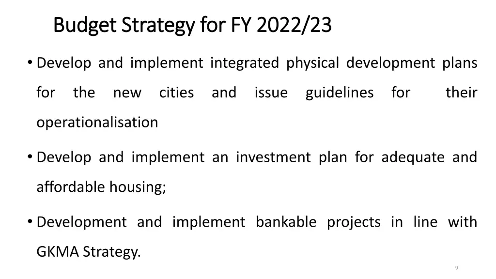 budget strategy for fy 2022 23 budget strategy