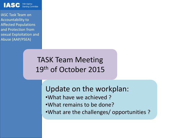 iasc task team on accountability to affected