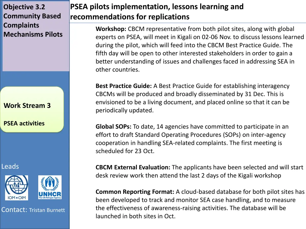 psea pilots implementation lessons learning