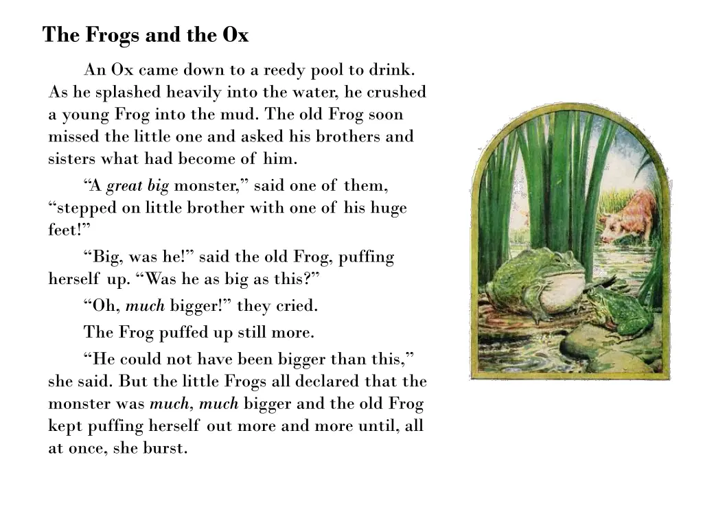 the frogs and the ox