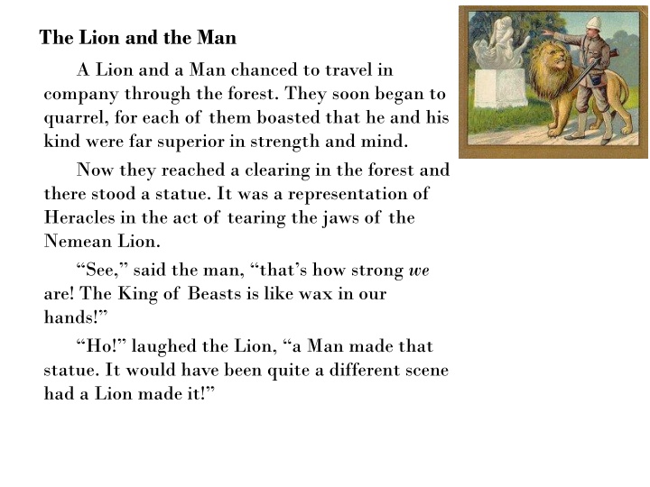 the lion and the man a lion and a man chanced