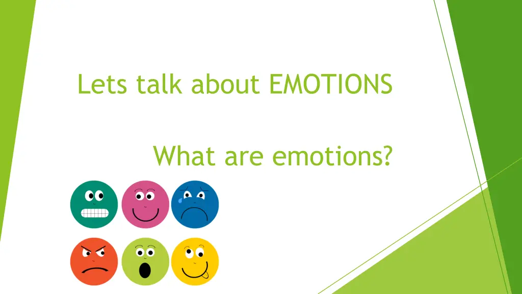 lets talk about emotions