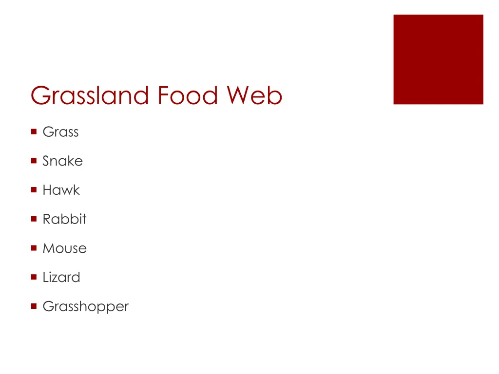 grassland food web