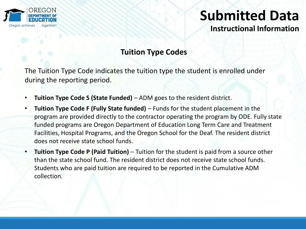 submitted data instructional information 12