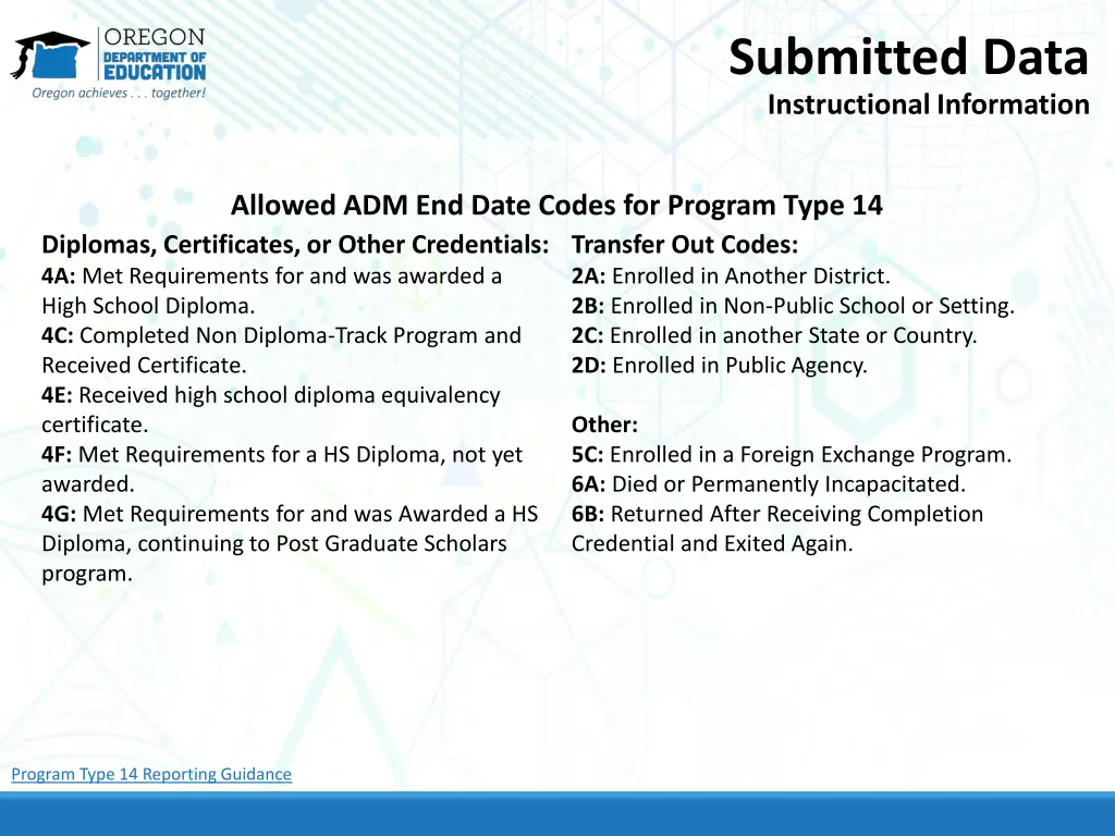 submitted data instructional information 8