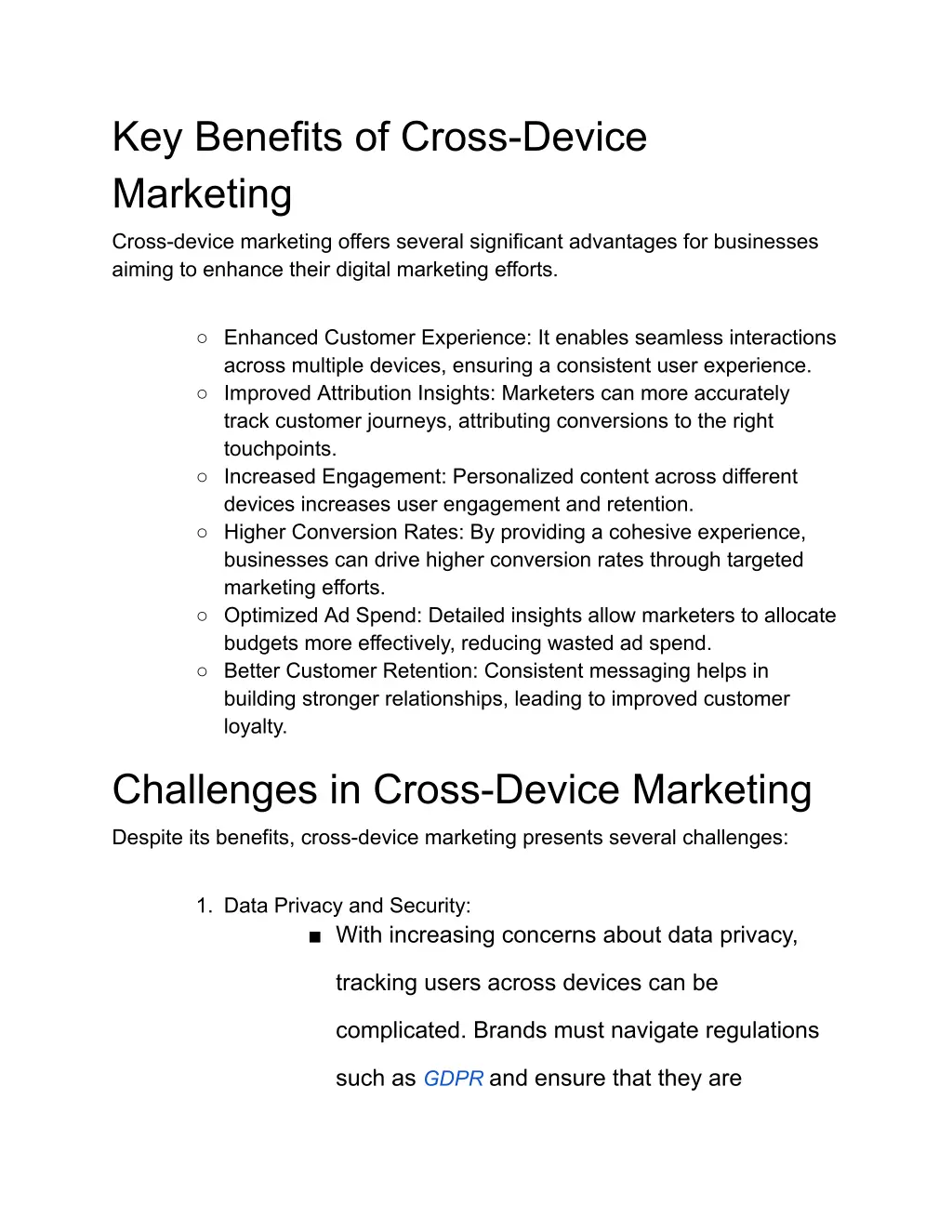 key benefits of cross device marketing