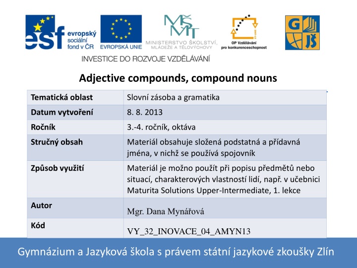 adjective compounds compound nouns