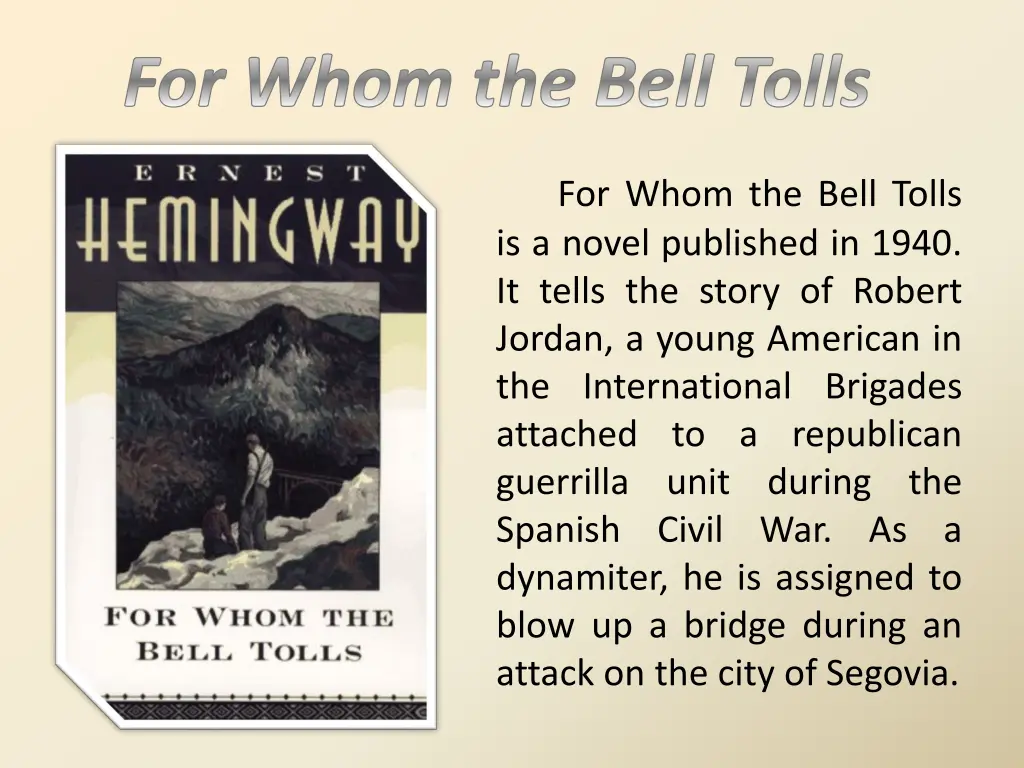 for whom the bell tolls