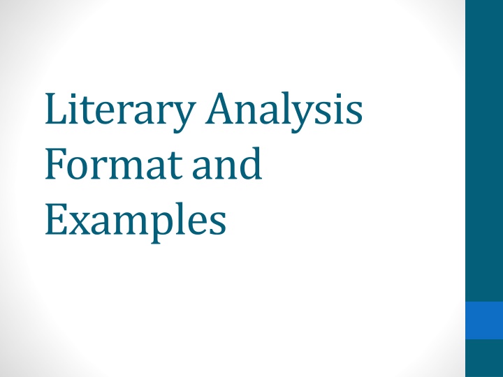 literary analysis format and examples