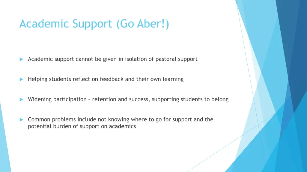 academic support go aber