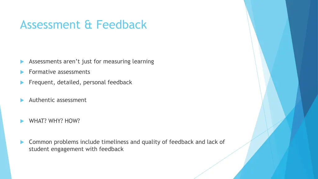 assessment feedback