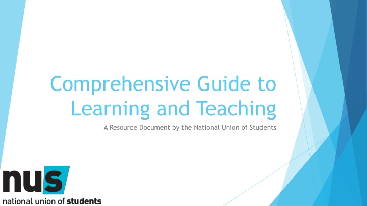 comprehensive guide to learning and teaching