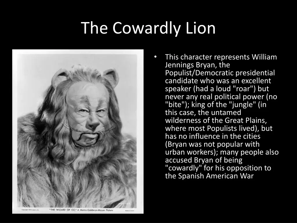 the cowardly lion