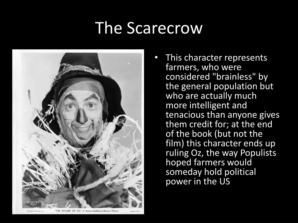 the scarecrow