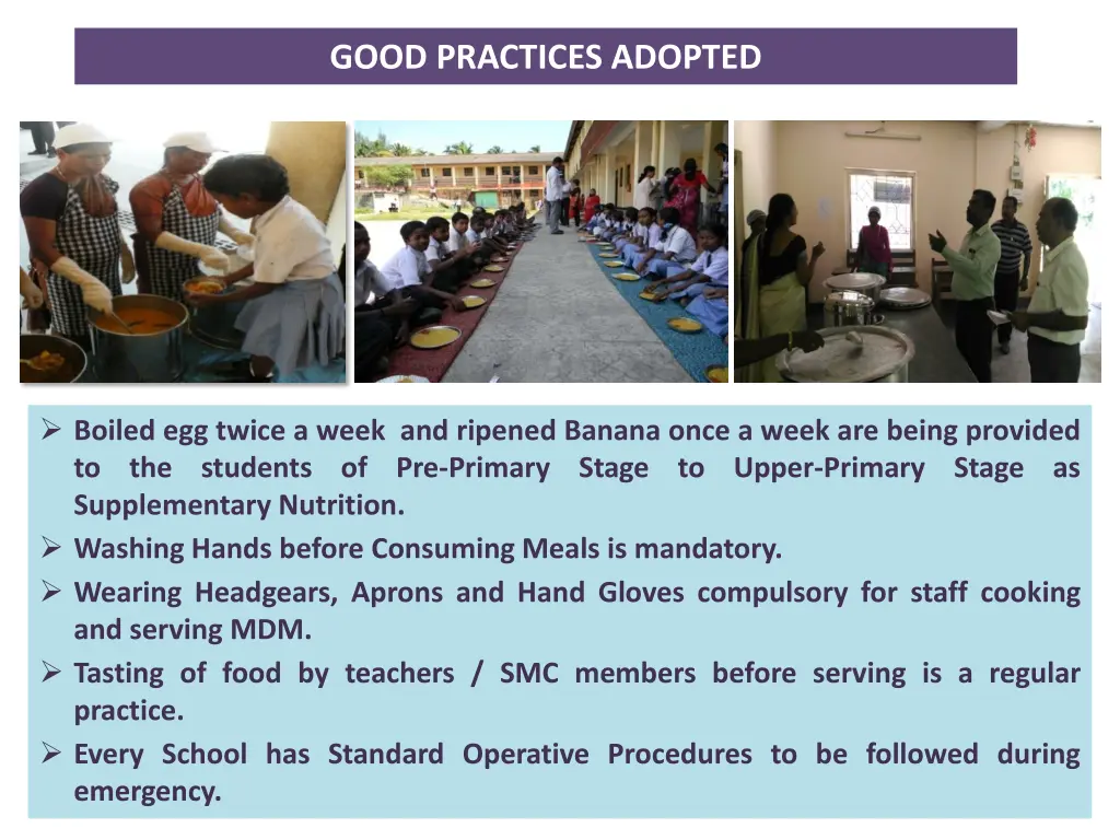 good practices adopted