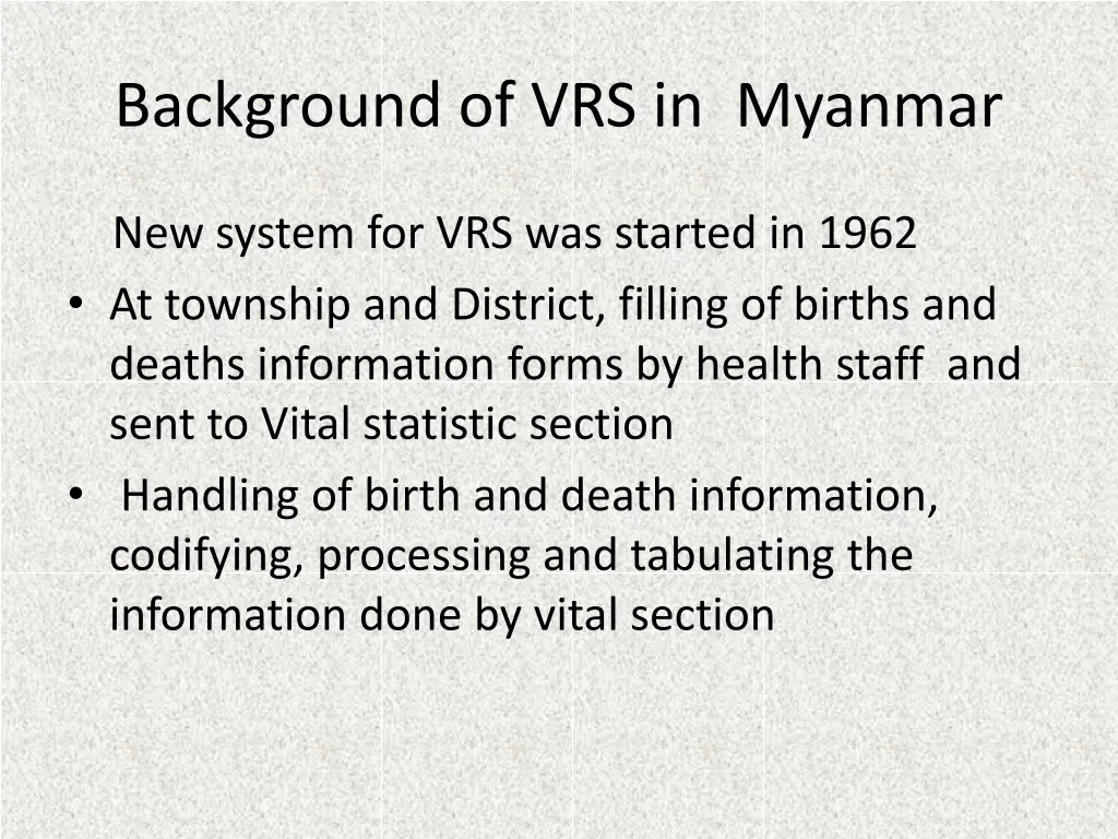 background of vrs in myanmar 4