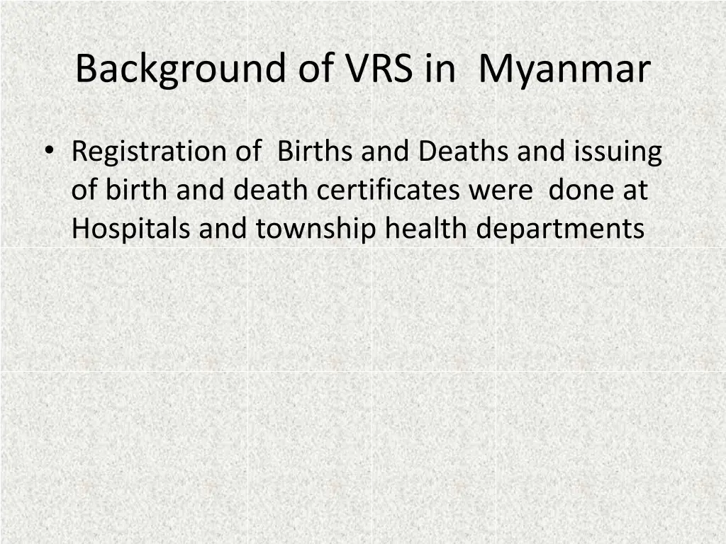 background of vrs in myanmar 5