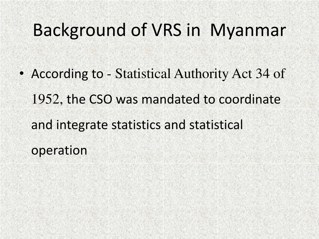 background of vrs in myanmar 7