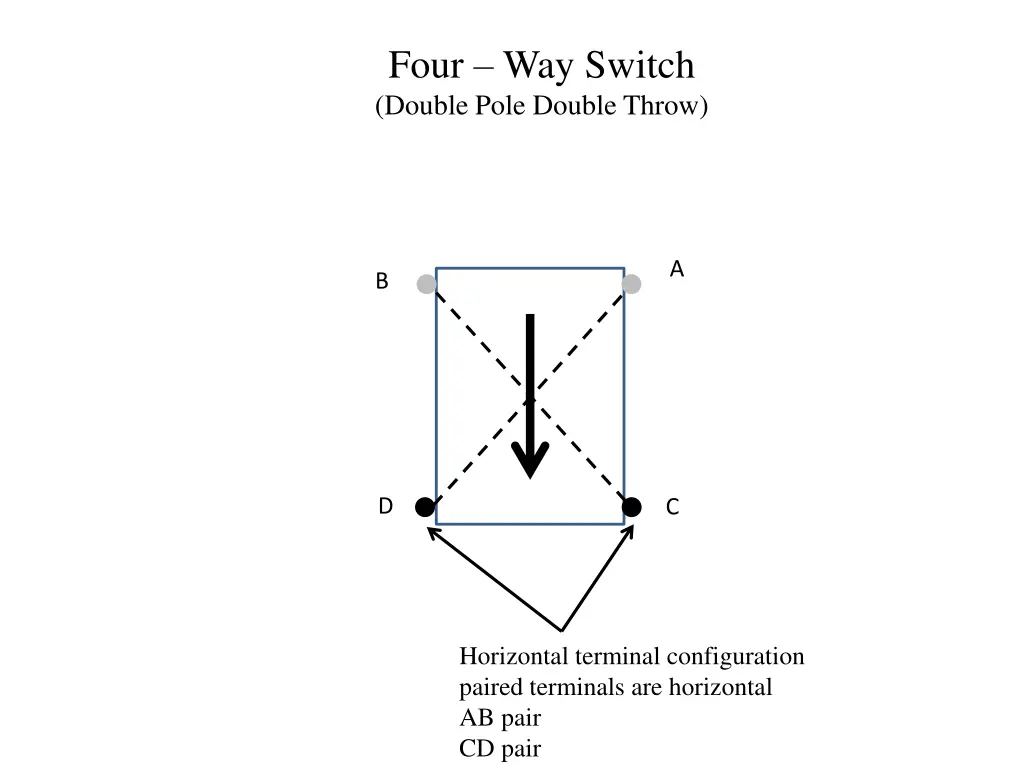 four way switch double pole double throw 1