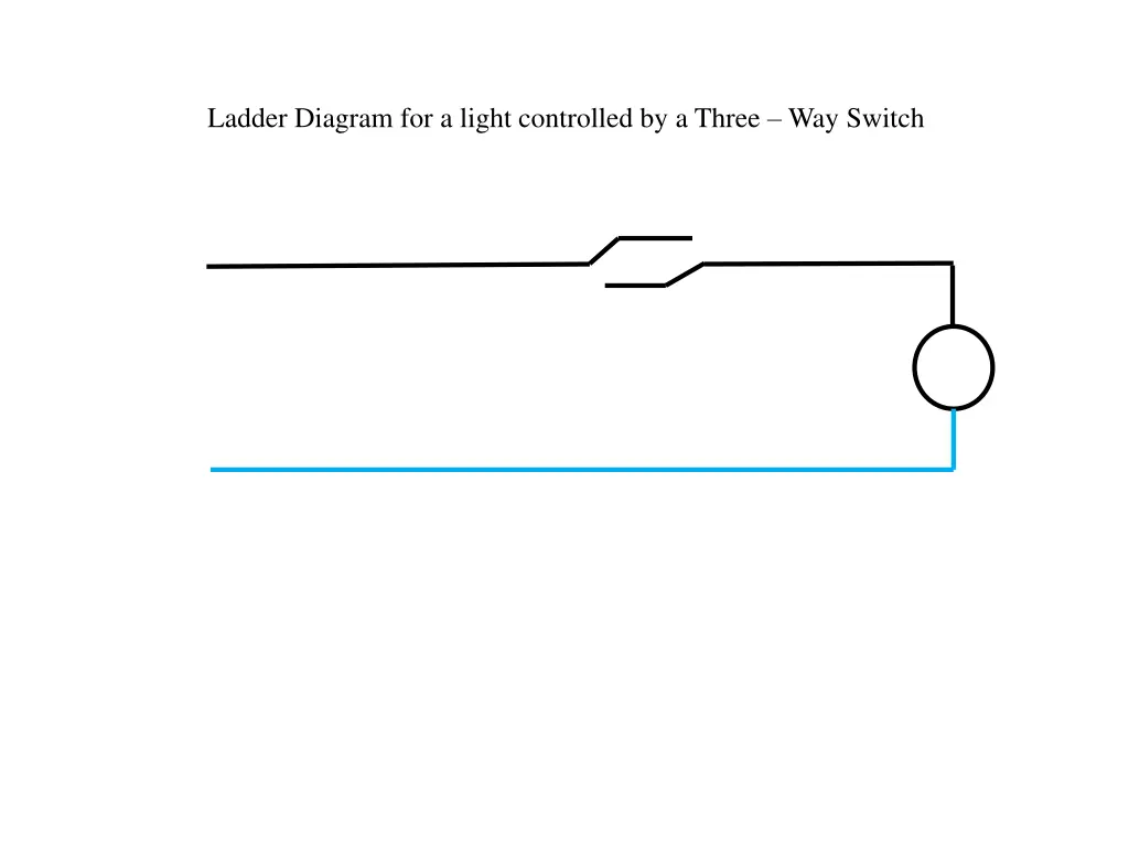 ladder diagram for a light controlled by a three