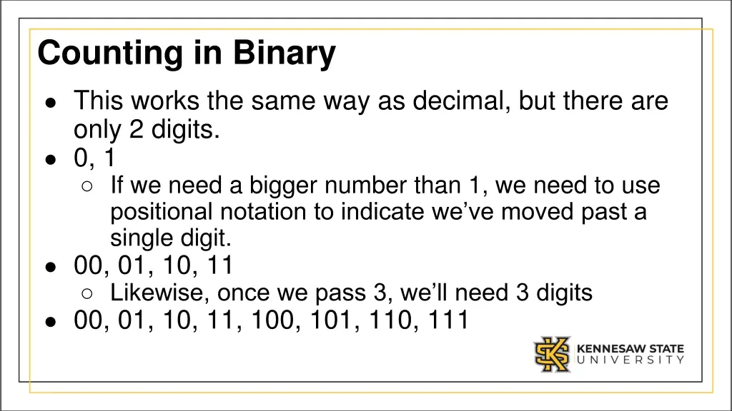 counting in binary