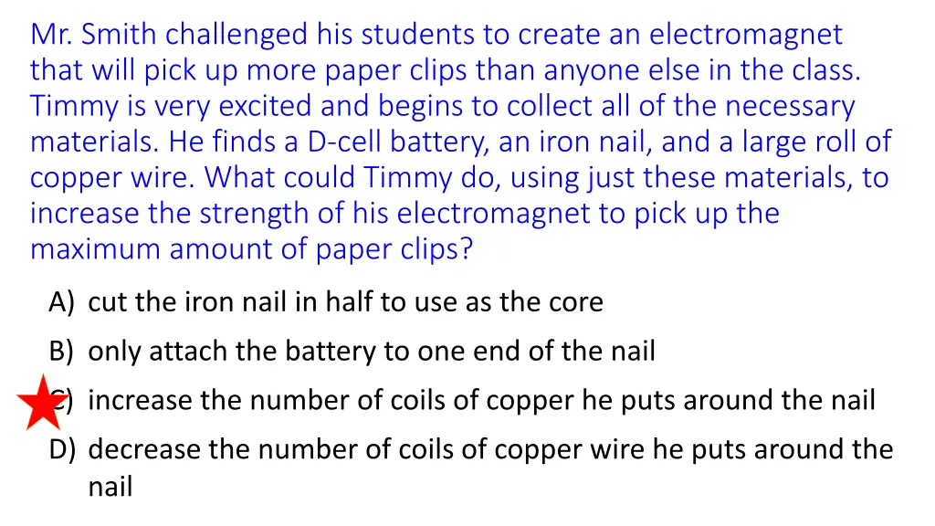 mr smith challenged his students to create