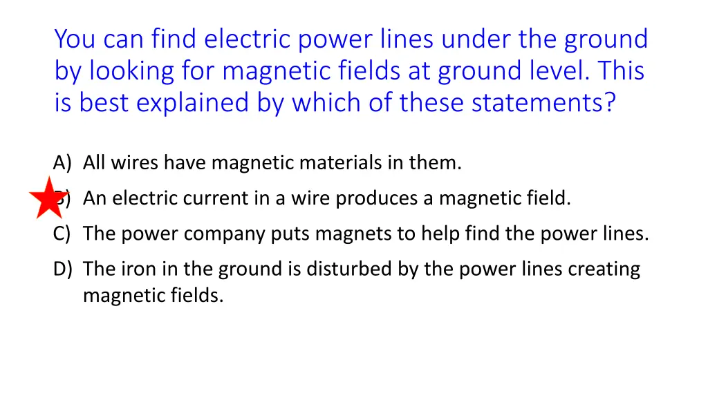 you can find electric power lines under