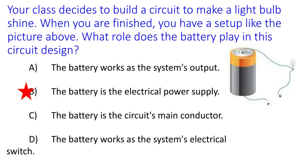 your class decides to build a circuit to make