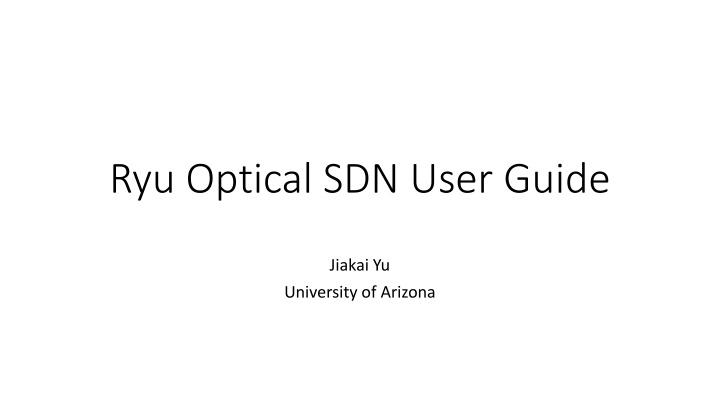 ryu optical sdn user guide