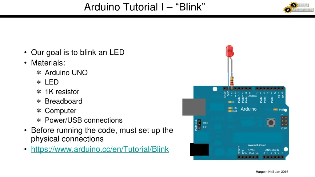 arduino tutorial i blink