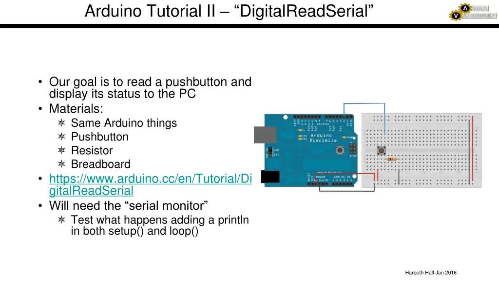 arduino tutorial ii digitalreadserial