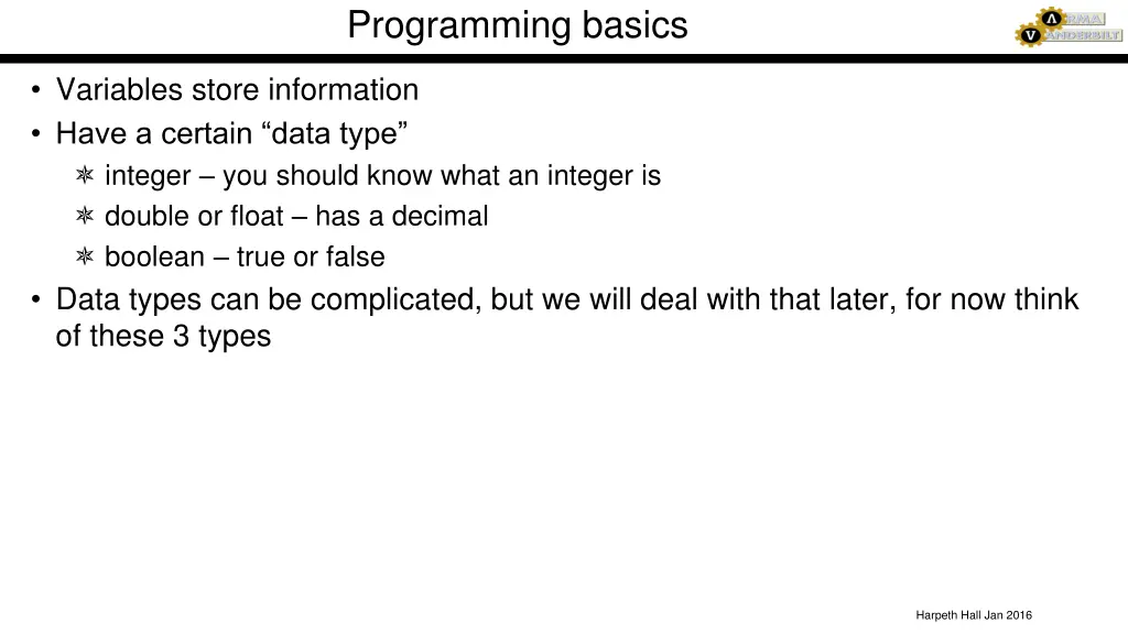 programming basics