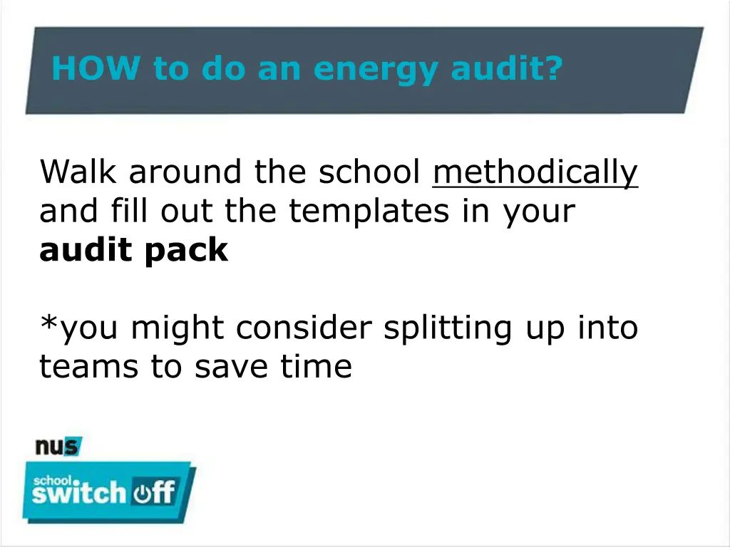 how to do an energy audit