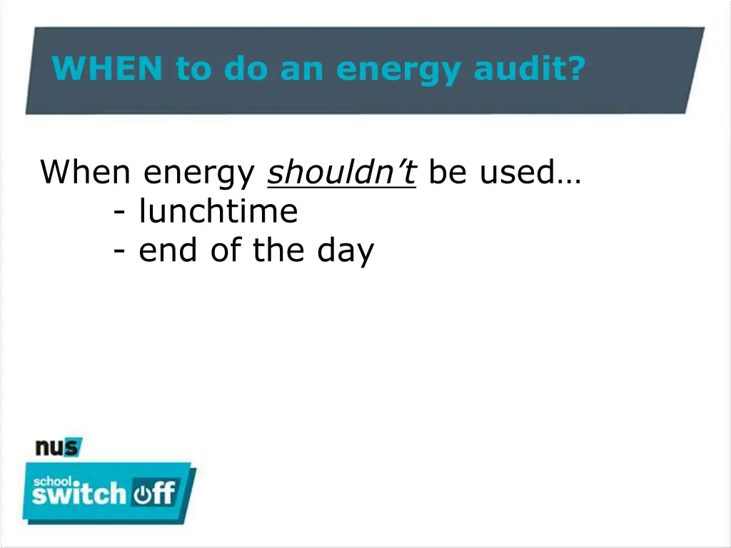 when to do an energy audit