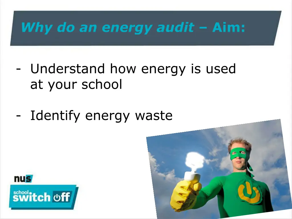 why do an energy audit aim