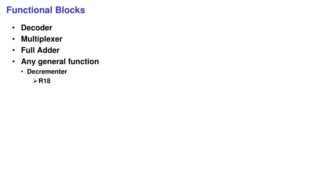 functional blocks