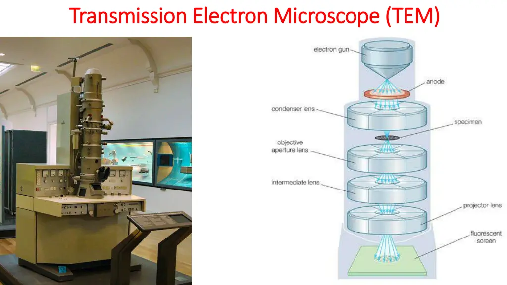 transmission electron microscope tem transmission