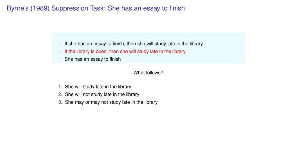 byrne s 1989 suppression task she has an essay 2