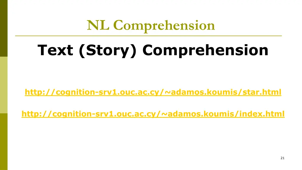 nl comprehension text story comprehension