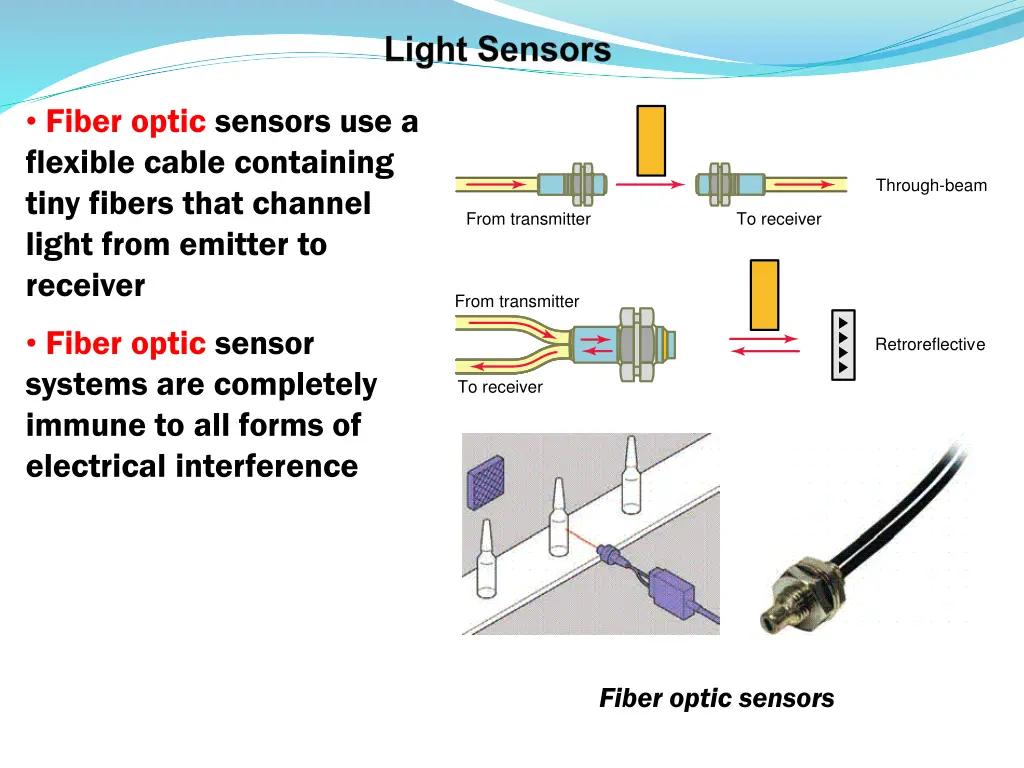 fiber optic sensors use a flexible cable